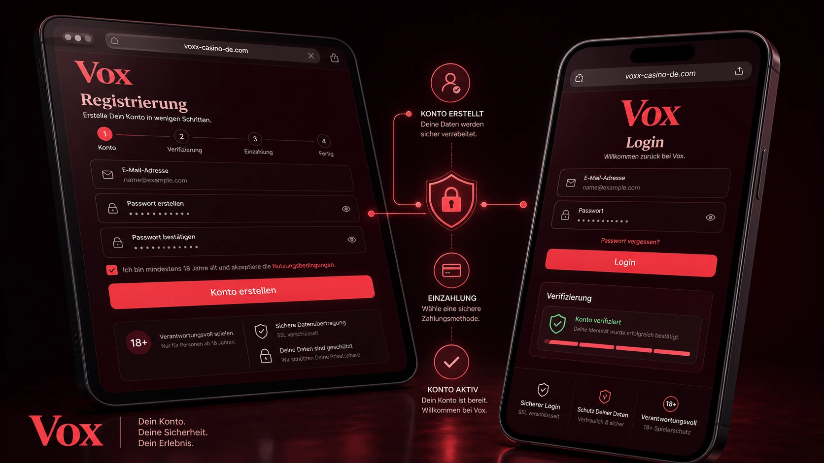 Registrierung und Vox Casino Login