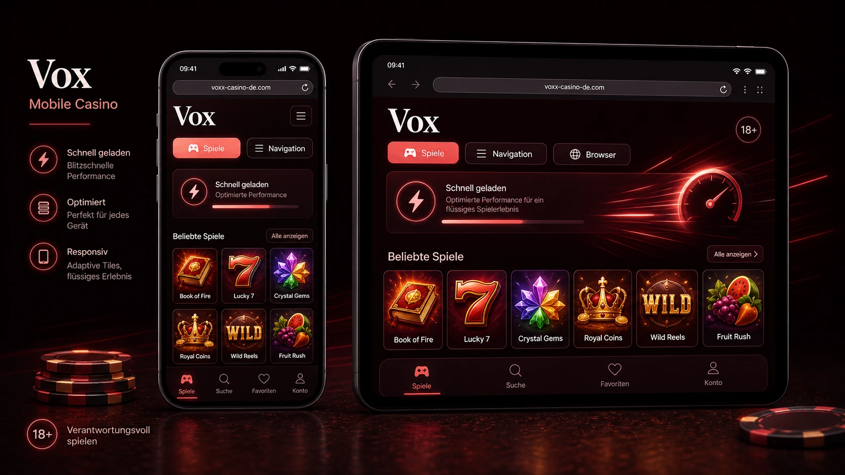 Mobile Nutzung und Casino App